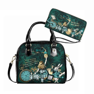 Alice in Wonderland Bottle Green Handbag - Mad Hatter Tea Party Accessories (JPGA1 and JPGAQ)