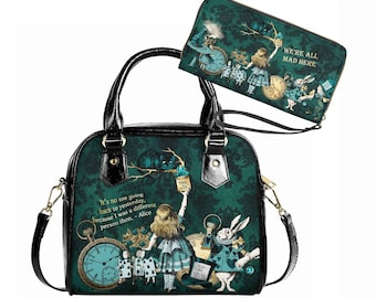 Alice in Wonderland Bottle Green Handbag - Mad Hatter Tea Party Accessories (JPGA1 and JPGAQ)