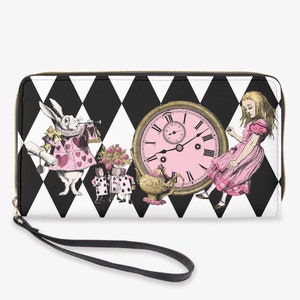 Custom Clutch Purse - Alice in Wonderland Gift #42 Colorful