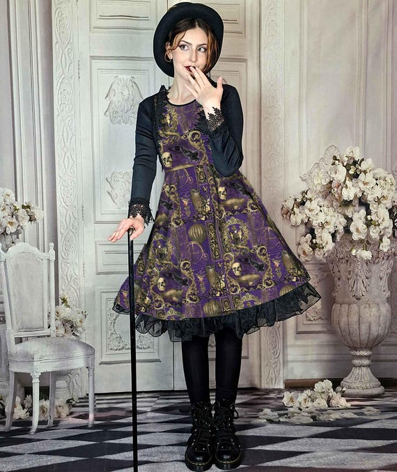 Purple Steampunk Dress - Fun for Cosplay - Large Size Range