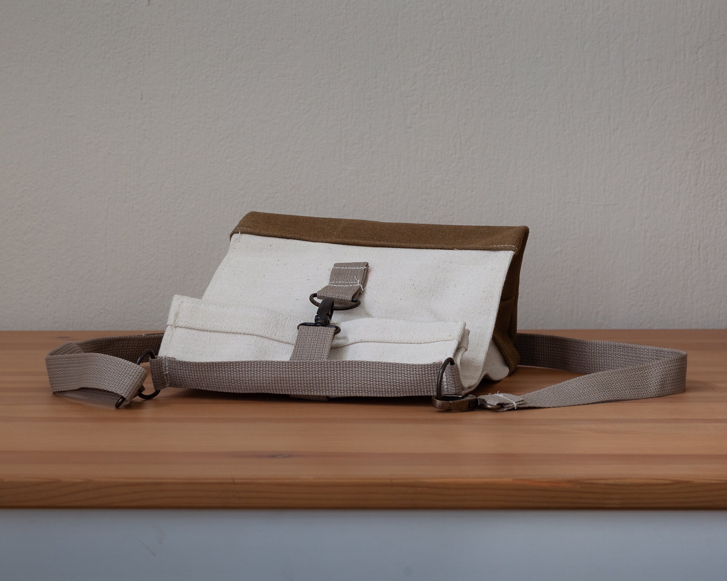 Lunch Bag With Shoulder Strap Thick Raw Fabric Lunch Bag Etsy