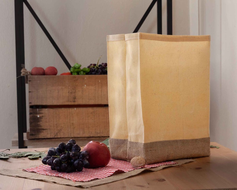 Waxed Canvas Lunch Bag Bigger Size Lunch Sack Personalized Etsy