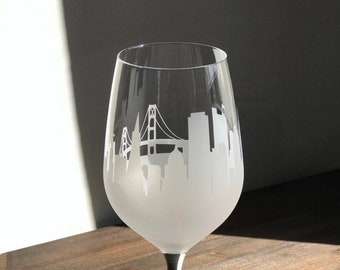 San Francisco Skyline Wine Glasses - Panorama