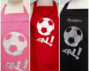 birthday present printed apron christmas 5-8 yrs football personalised