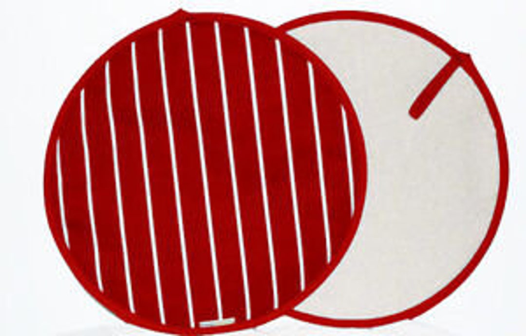 Aga Pads / Hob Covers. Red Butchers Stripe Design. Made in England Etsy
