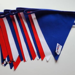 France fabric bunting - blue, white and red flags - 10 mtr