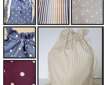 100% cotton laundry bag - seven different designs. Made in UK