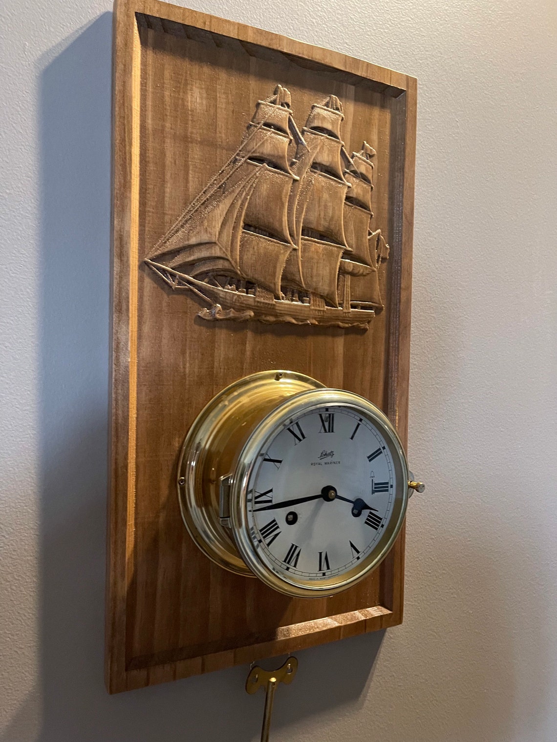 Schatz Royal Mariner Ships Bell Clock with Key Etsy