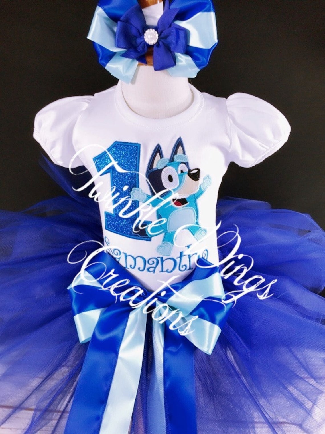 Bluey 1st birthday Birthday Outfit First Birthday Dress Etsy