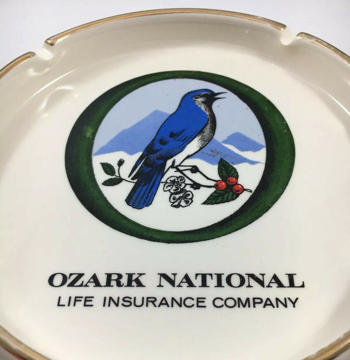 VTG Rare 6.75 ASHTRAY Ozark National Life Insurance