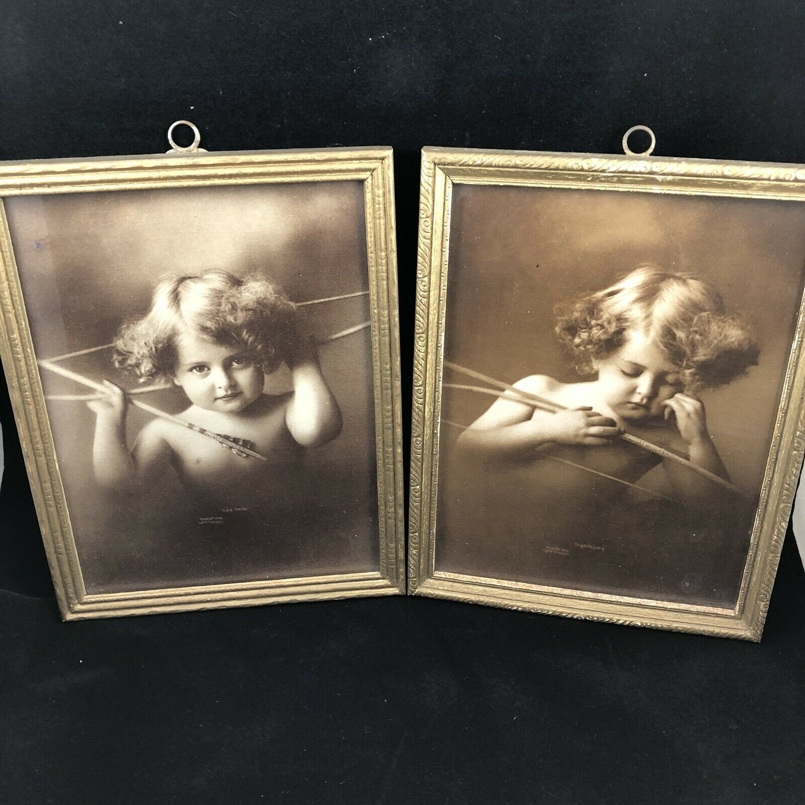 Art & Collectibles Black & White A lovely Cupid Awake and Cupid Asleep ...