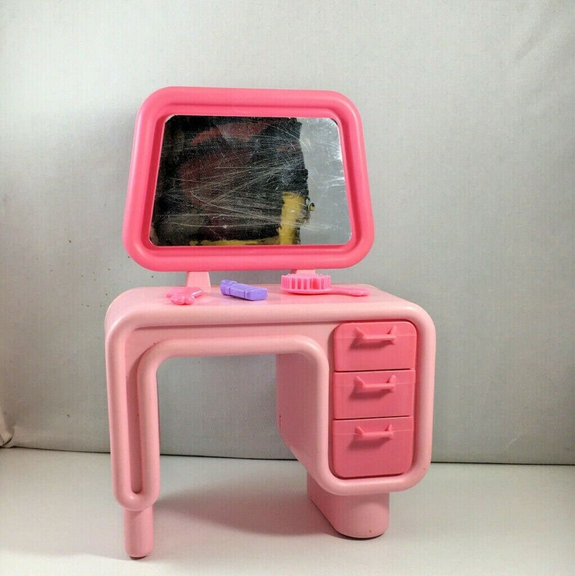 1977 Mattel Barbie Pink Dream House Furniture Vanity | Etsy
