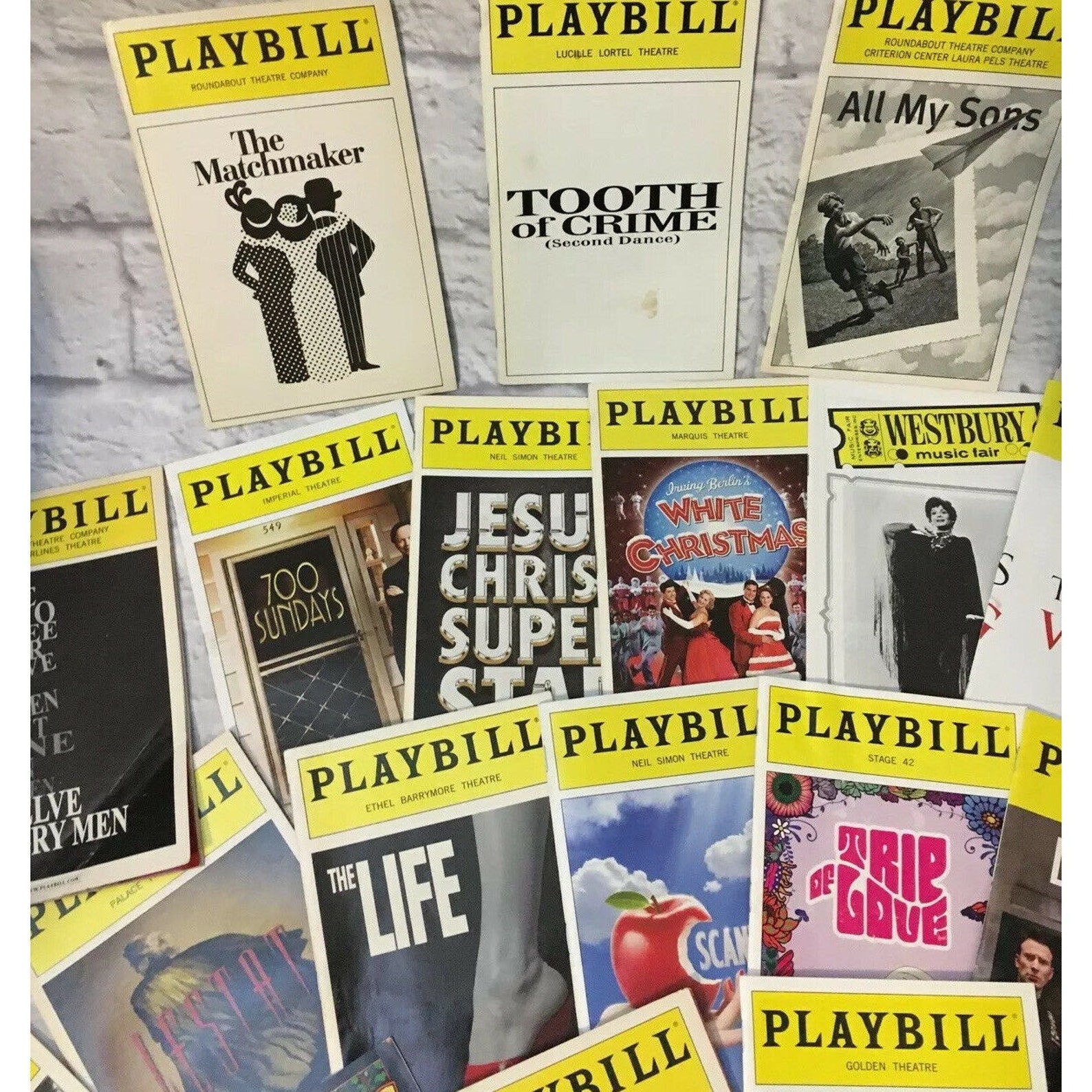 30 Broadway Playbill Lot 80s 90s 2000s Vintage Musical | Etsy