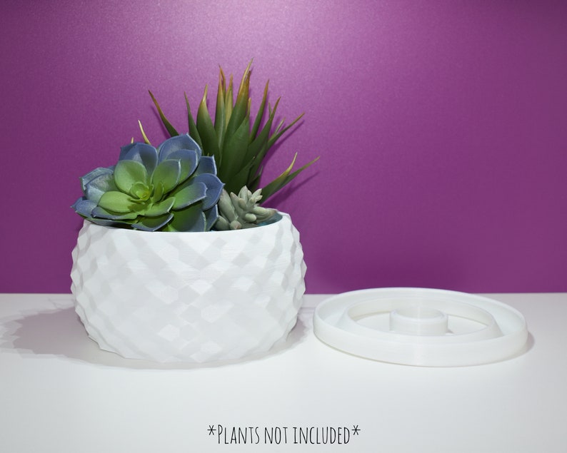 Succulent Pots Geometric Succulent Planter Unique Planter Pot Succulent Container Geometric Vase Geometric Pot 3D Printed Planter