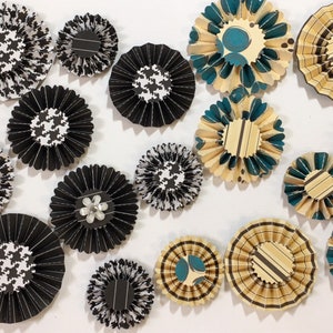 Crafting Embellishments pinwheels paper rosettes