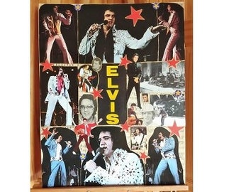 Original Artistic Collage Yoly Elvis Presley Free Shipping Canada USA Collection Gift Idea