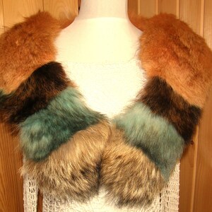 Popular Handmade Recycled Genuine Raccoon Fur Stole Collar Scarf Free Shipping Canada USA