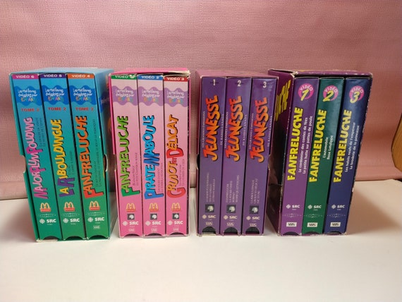 Lot 12 Popular Culture VHS Cassettes Quebec 4 SRC Series the Major Youth  Television Shows Fanfreluche Pirate Maboulle French -  Norway