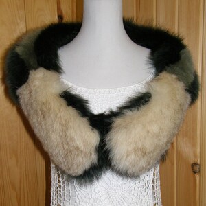Popular Handmade Recycled Genuine Fur Stole Collar Scarf Free Shipping Canada USA