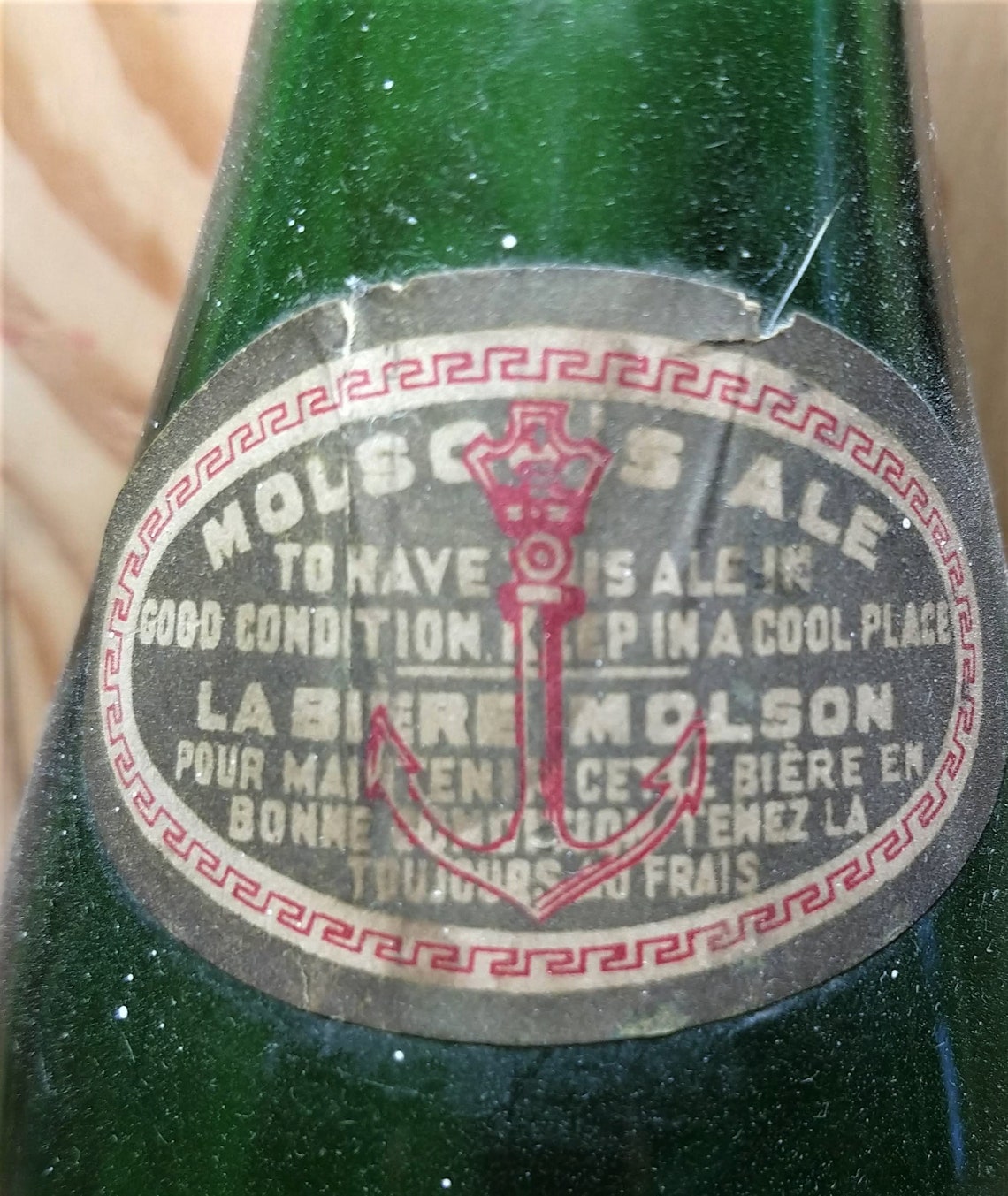 Vintage Antique Beer Bottle John H.R. Molson Montreal Free Etsy Canada