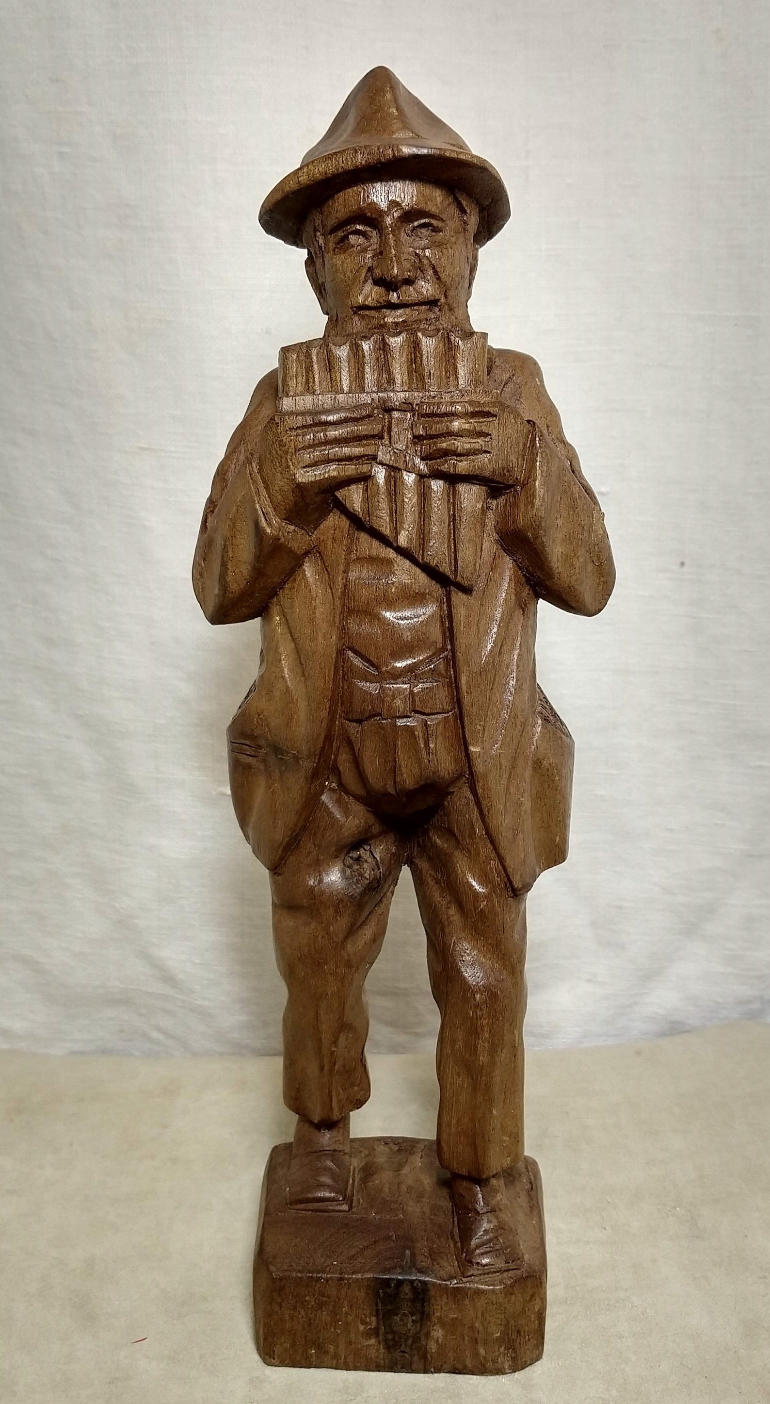 Quebec Folk art vintage wood sculpture handcarved 10.5 Etsy