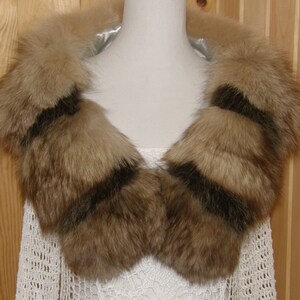 Popular Handmade Recycled Genuine Fur Stole Collar Scarf Free Shipping Canada USA