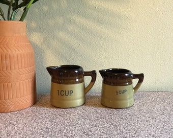 Vintage Ceramic Measuring Cups