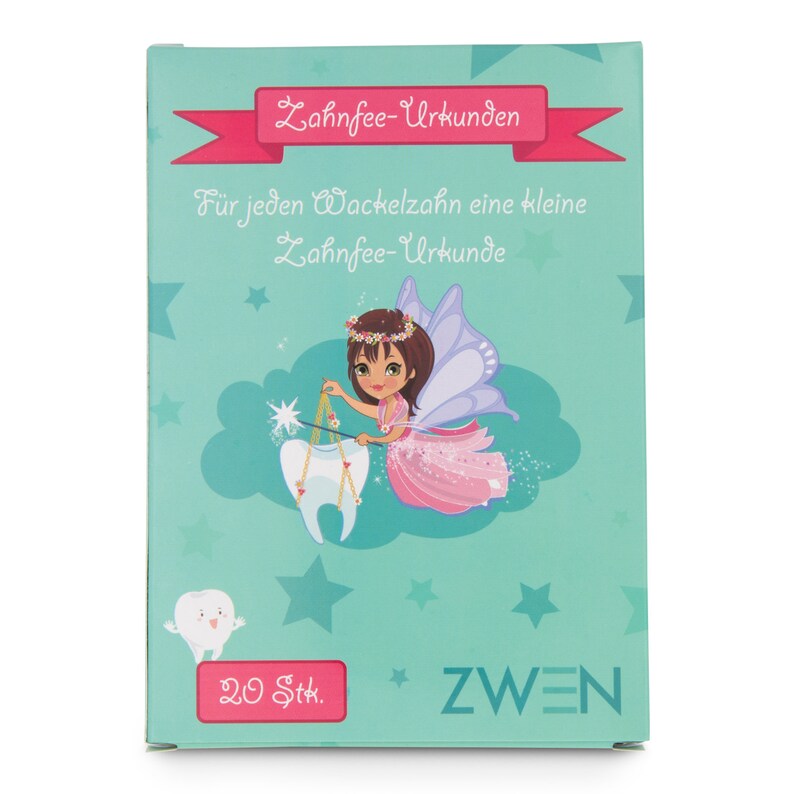 Tooth fairy Certificates as tooth fairy Gift / Gifts from the tooth fairy - Tooth fairy Certificates / Certificate for the care of the milk teeth (milk tooth) image 3