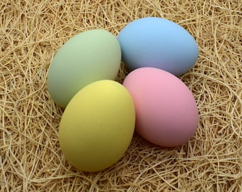 Decorative Ceramic Hen Easter Eggs - 4 pack