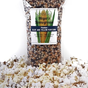 Blue and Yellow Popcorn Kernels (1lb or 2lb)