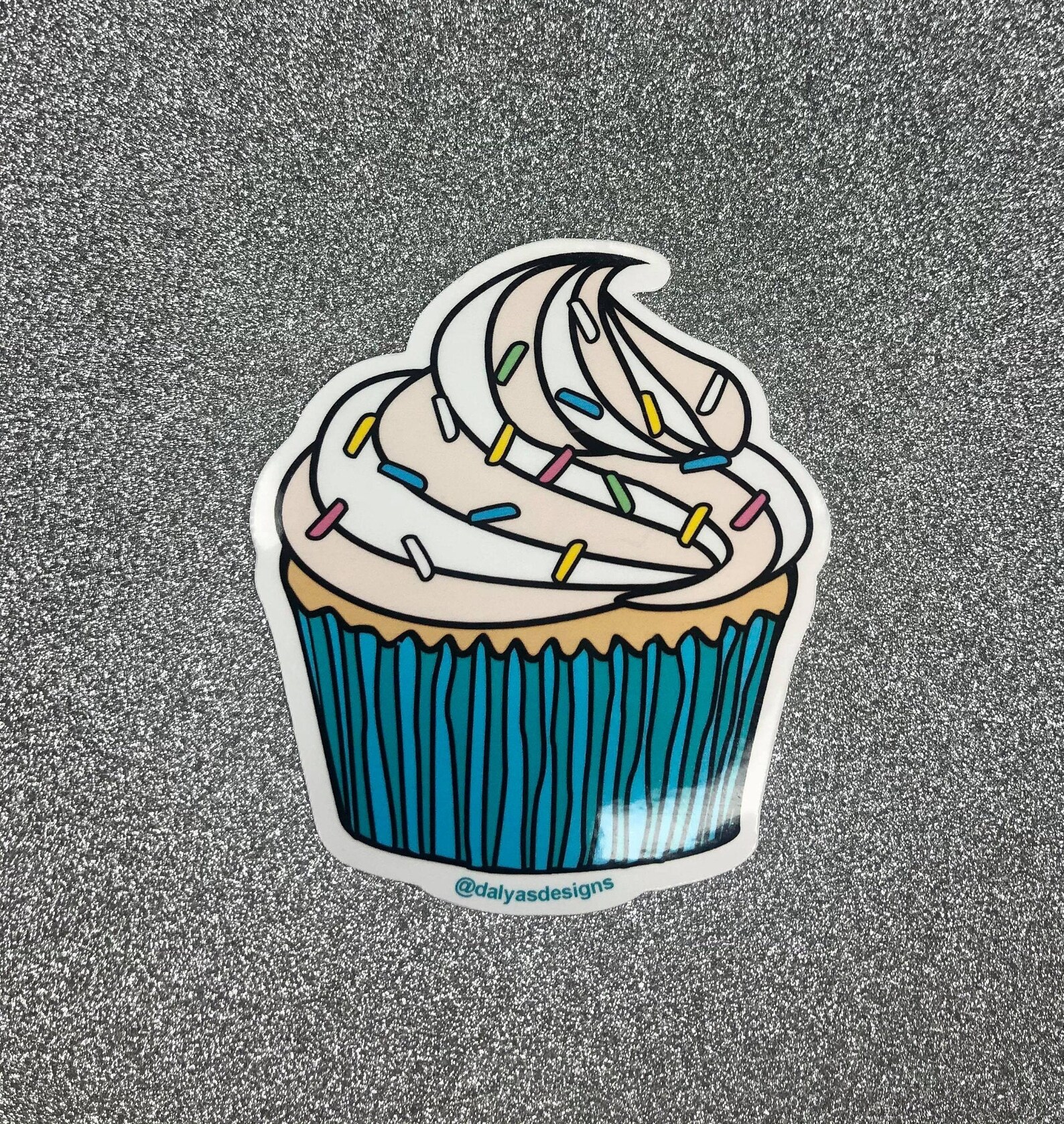 Cupcake Vinyl Stickers Chocolate Cupcake Sticker Vanilla Etsy