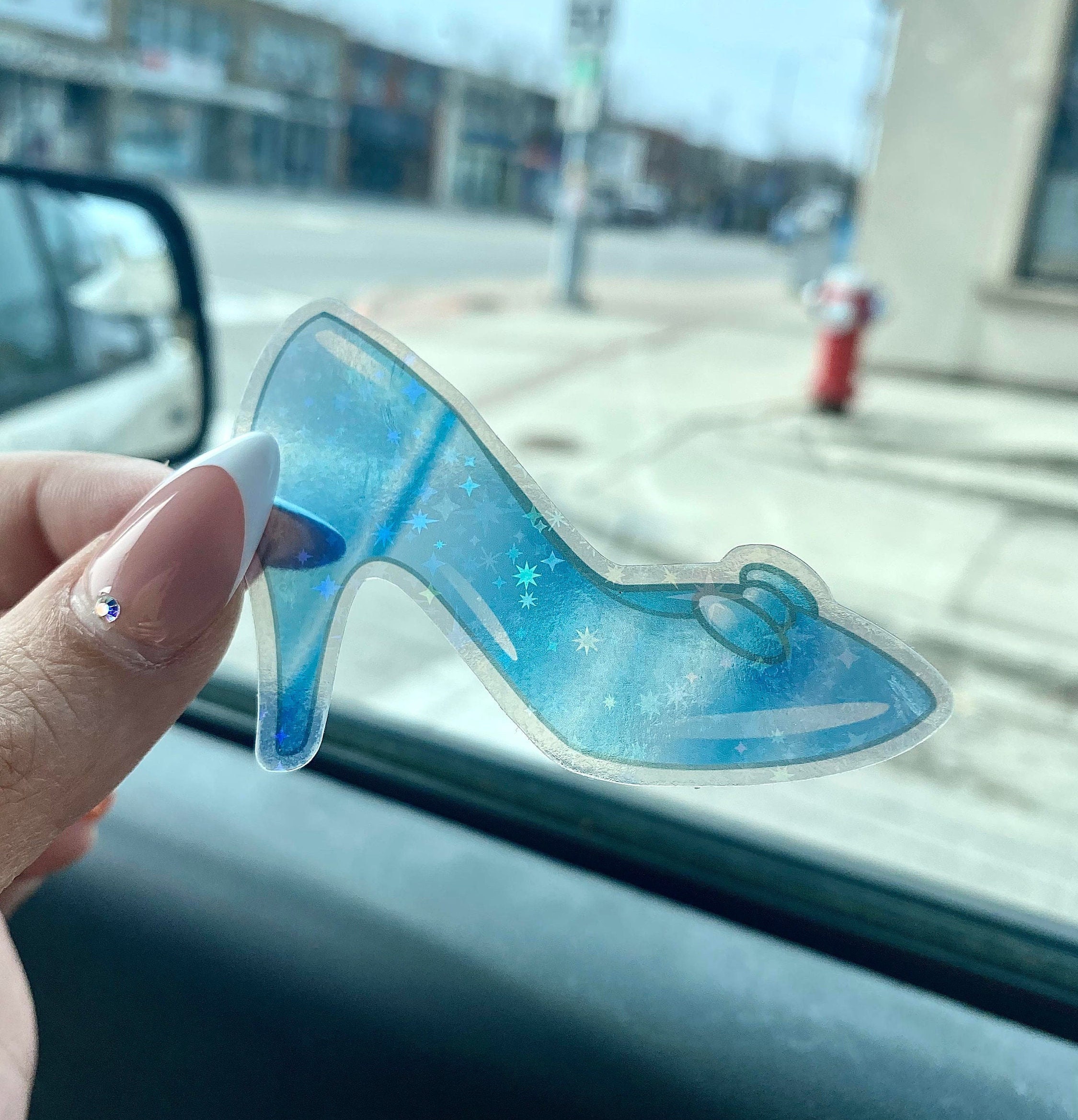 Slikke følelsesmæssig tone Clear Glass Slipper Sticker Cinderella Inspire Stickers - Etsy