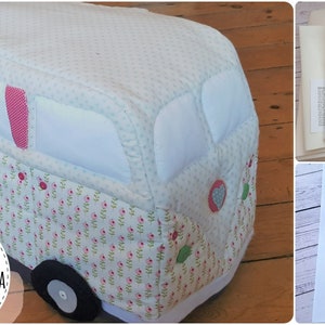 Campervan Fabric Sewing Machine Cover Sewing Kit. Optional instructions and extras.