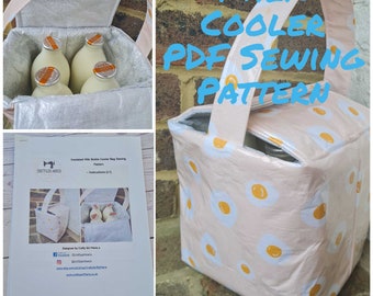 PDF Insulated Milk Bottle Box/Carrier SEWING PATTERN instructions - keep your milk chilled on your doorstep