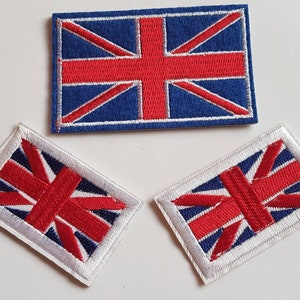 Union Jack/British flag motif iron on or sew on patch. Appliqué patches. image 1