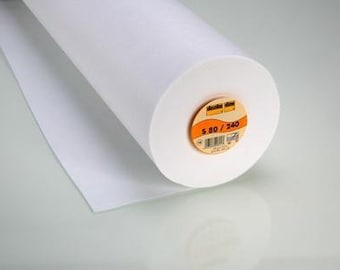 S80-10 Stevig zwaar vaartuig/tailleband/gordijnkast Interfacing Wit: Vilene/Vlieseline 30 cm x halve meter.