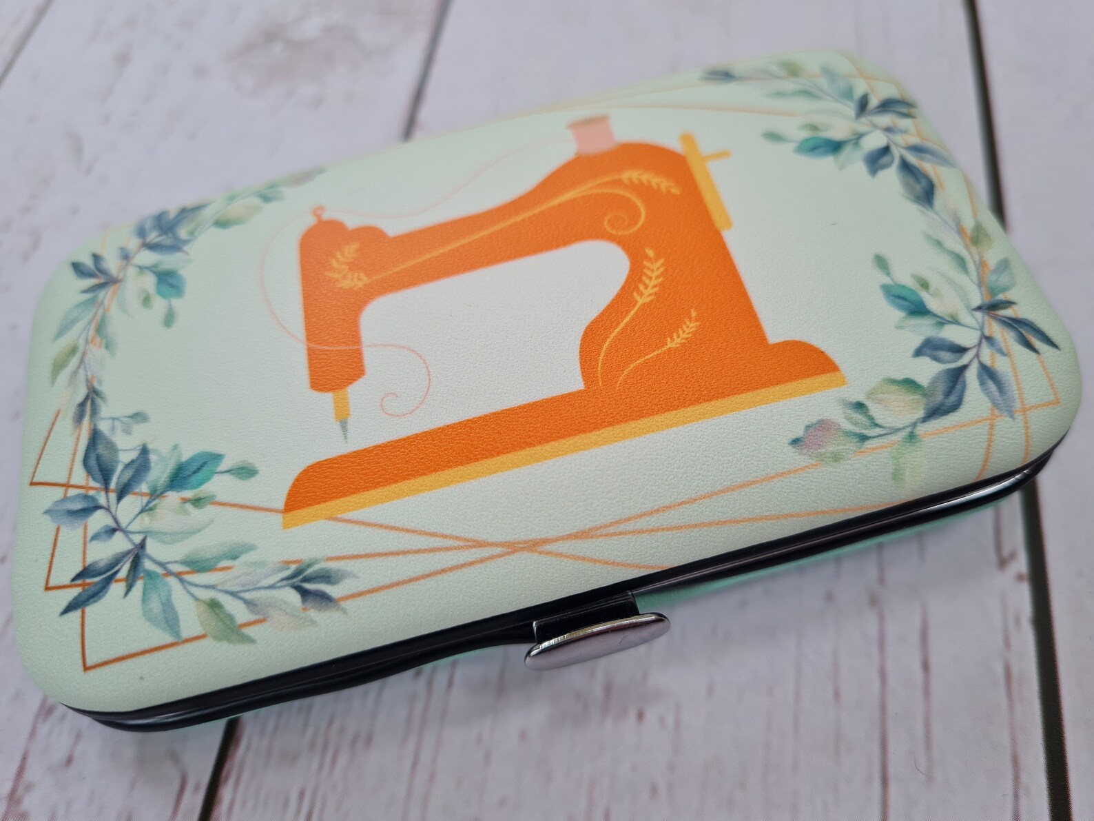 Compact Travel Sewing Kit in Faux Leather Case. Great Sewing Etsy UK