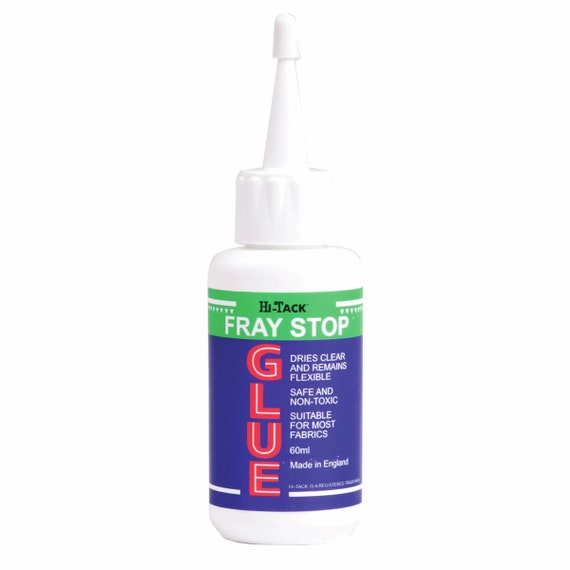 Hi-tack Fray Stop Glue, Stops Fabric Edges Fraying. 60 Ml. Can Be