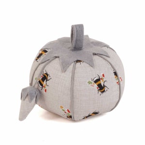 Bumble bee Tomato Pin Cushion  10 5 X 10 5 x 9 cm