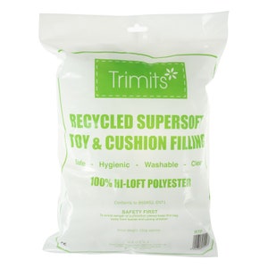 Trimits Super Soft Hi Loft Recycled Polyester Craft filling Stuffing 250g bag - toys, bears dolls cushions