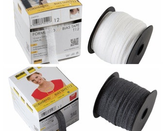 VINTAGE TALON SMALL WHITE LOOP BIAS TAPE TRIM 2.25 YDS FREE SHIPPING VINTAGE TALON SMALL WHITE LOOP BIAS TAPE TRIM 2.25 YDS FREE SHIPPING