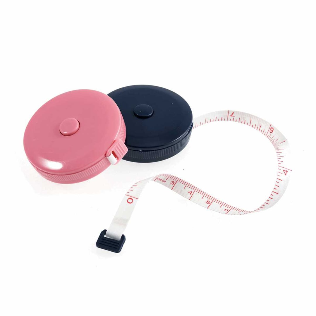 Retractable Tape Measure Pink navy Blue. Sewing and Crafts. 150