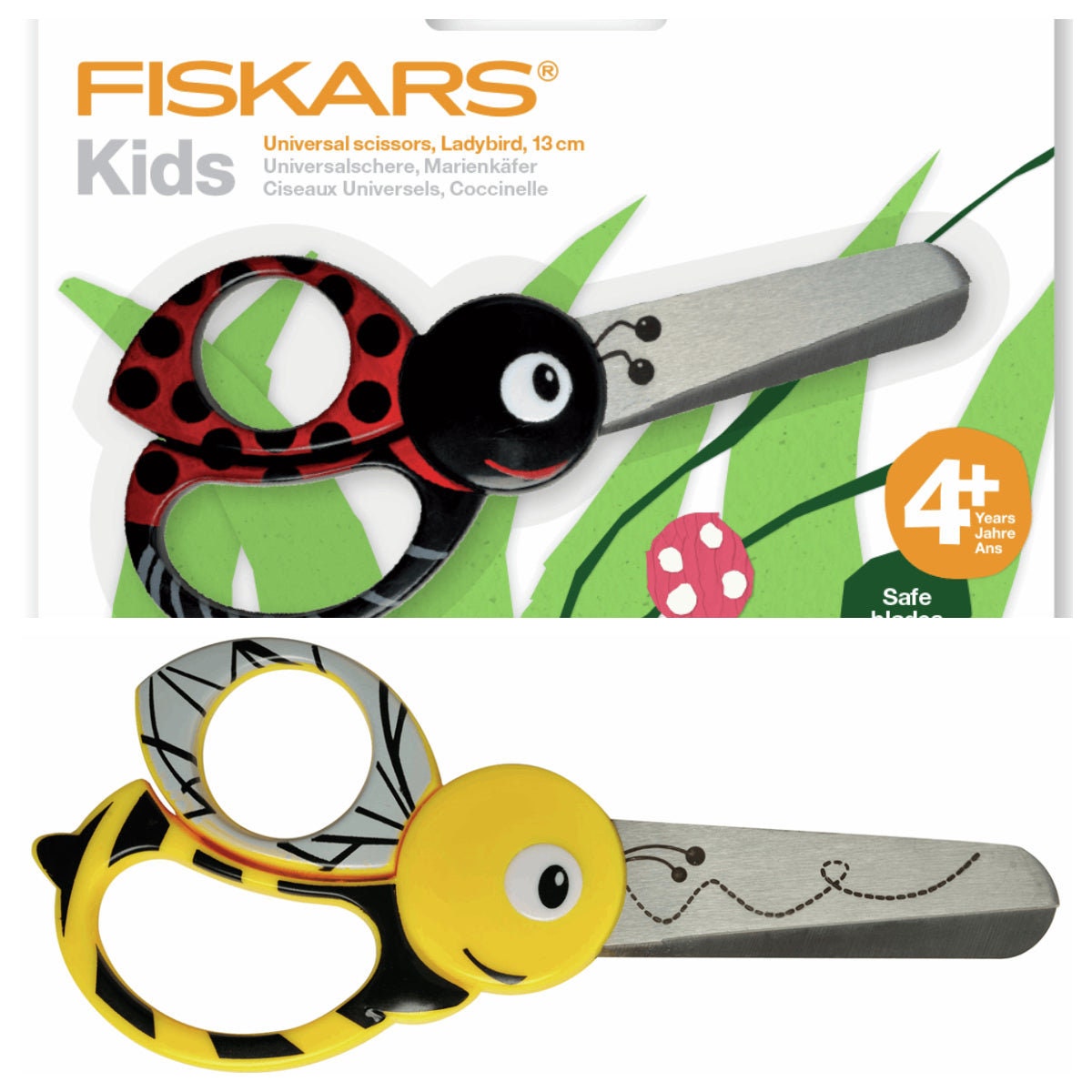Faber Castell Spring Kids Scissors Children Toddler Safety Scissor 2pcs 