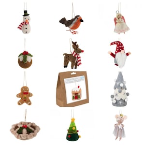 Trimits Make Your Own Needle Felting Christmas decoration craft kit  Stocking filler