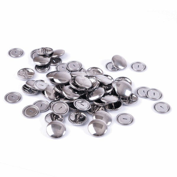 Saum Selbstabdeckungsknöpfe: Metall 11 mm, 15 mm, 19 mm, 22 mm, 29 mm, 38 mm x 5-100