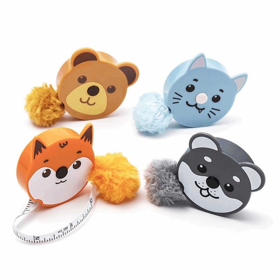 Fluffy Animal Kids Tape Measure: 150 Cm Long. Metric and Imperial