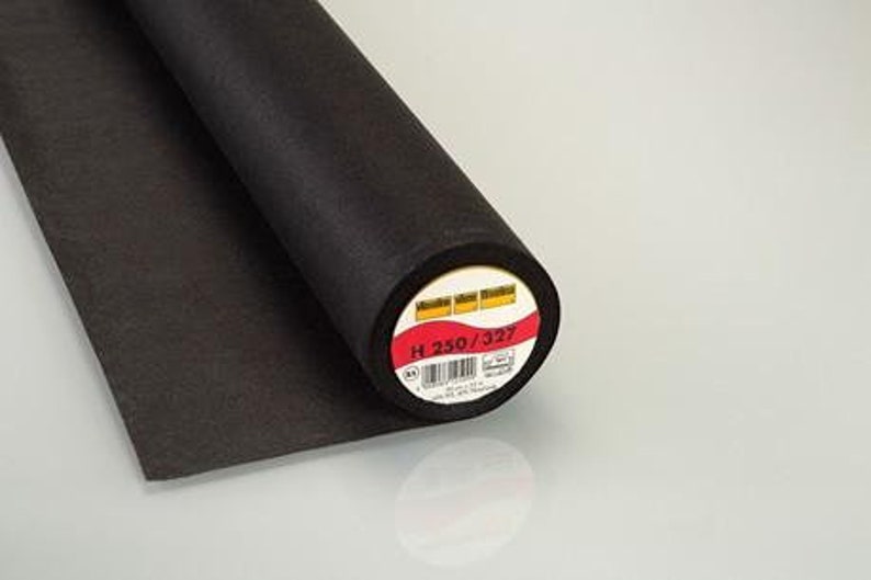 H250/327 Firm/Heavy Weight fusible Interfacing black Vilene Etsy