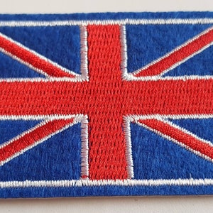 Union Jack/British flag motif iron on or sew on patch. Appliqué patches. image 3