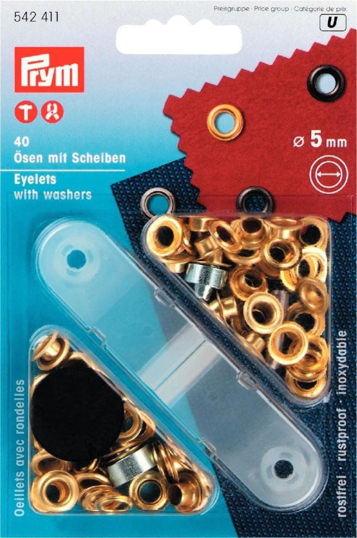 Brass Eyelet With Washer 20mm 10 Pack Silver Use Wit HULK-M Die