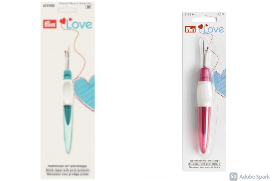 Prym Love Small Seam Ripper - Turquoise, Compact Sewing Tool For Quick Stitch Removal